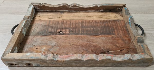 Dienblad industrieel oud hout