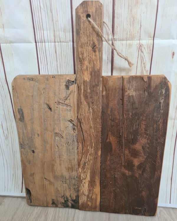 Snijplank decoratieplank oud hout vierkant S