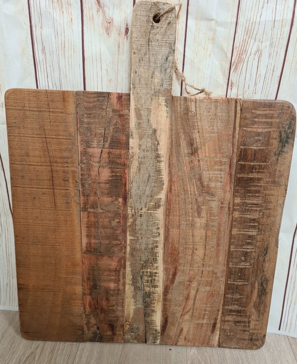 Snijplank decoratieplank oud hout vierkant M